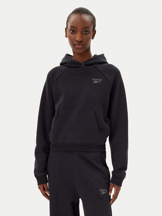 Reebok Reebok Світшот Icon Elements 100214101 Чорний Regular Fit
