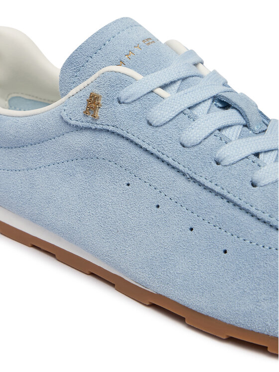 Tommy Hilfiger Tommy Hilfiger Snīkeri Th Bella Low Runner Suede FW0FW09189 Gaiši zils
