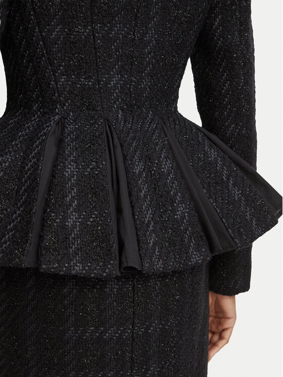 Elisabetta Franchi Elisabetta Franchi Sacou GI-288-67E2-V960 Negru Slim Fit