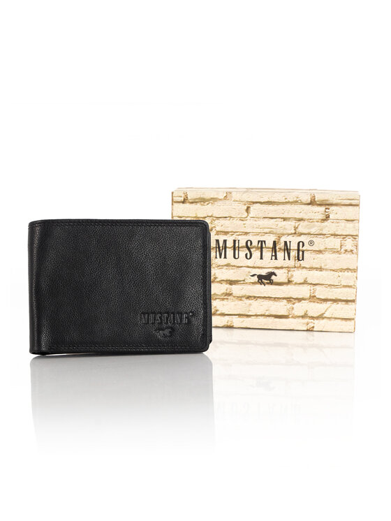 Mustang Mustang Portafoglio da uomo DENIMO WALLET Nero