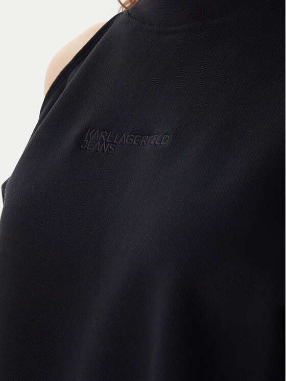 Karl Lagerfeld Jeans Karl Lagerfeld Jeans Μπλούζα B1W20043 Μαύρο Relaxed Fit