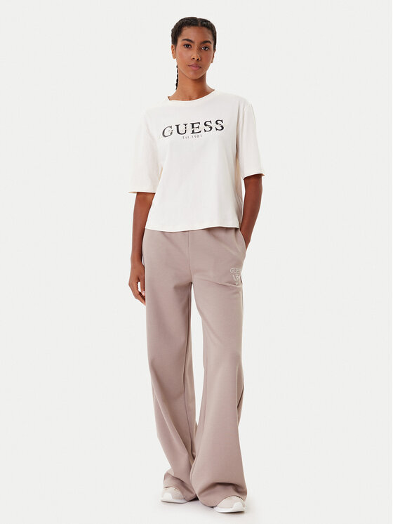 Guess Guess T-shirt V5YI02 I3Z14 Bež Boxy Fit