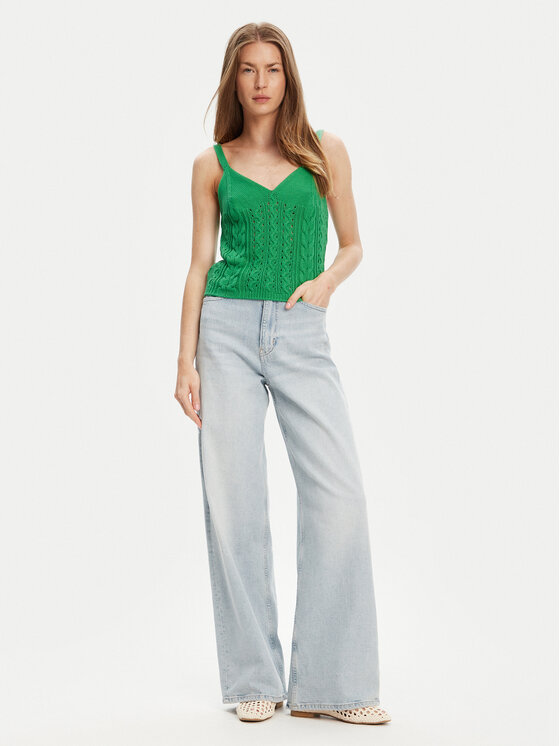 United Colors Of Benetton United Colors Of Benetton Topiņš 101TDH01B Zaļš Slim Fit