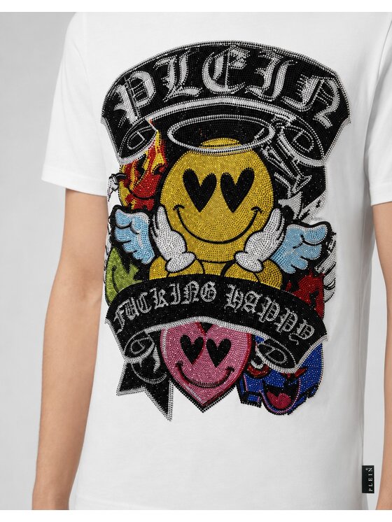 PHILIPP PLEIN PHILIPP PLEIN T-shirt 31664 Bianco Regular Fit