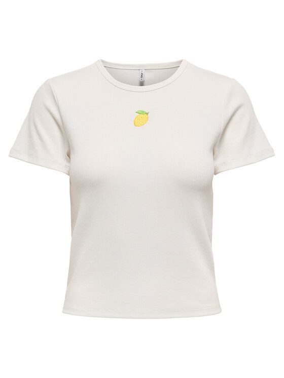 ONLY ONLY Póló Daniella 15350554 Fehér Slim Fit