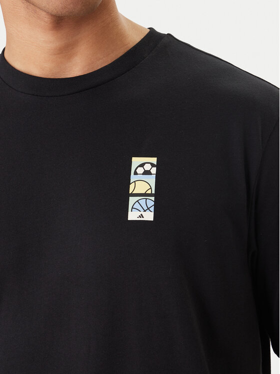 adidas adidas T-krekls Memories Of Sport Poster Graphic KB2506 Melns Regular Fit