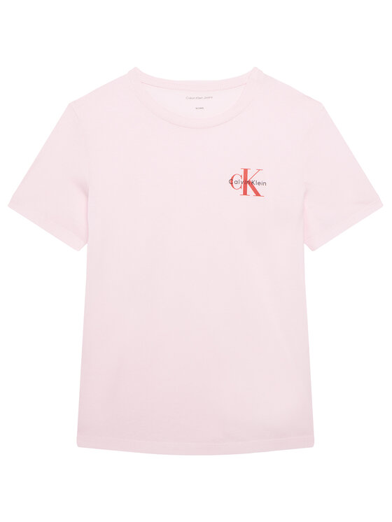 Calvin Klein Jeans Calvin Klein Jeans T-Shirt Chest Monologo IU0IU00719 Růžová Regular Fit