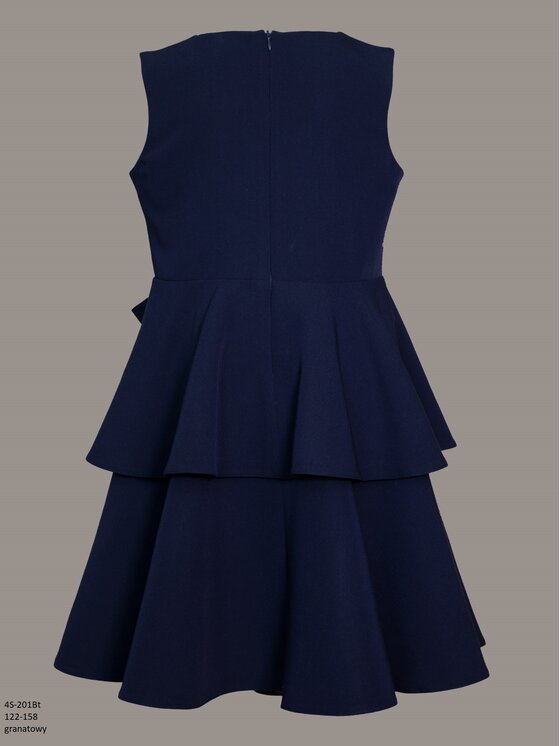 SLY SLY Sukienka 4S-201B Granatowy Comfortable Fit