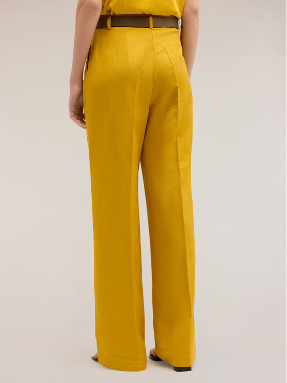 Motivi Motivi Pantaloni di tessuto P192Q203969N028 Giallo Over Fit
