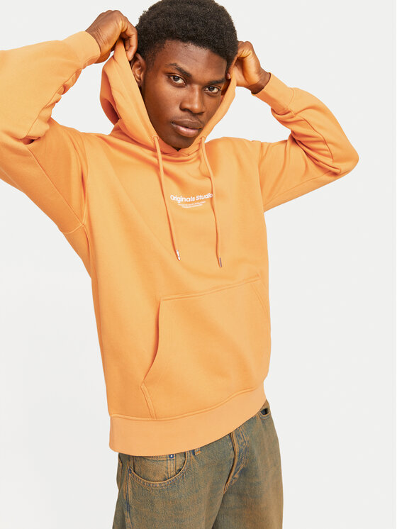 Jack&Jones Jack&Jones Majica dugih rukava Vesterbro 12241687 Narančasta Relaxed Fit