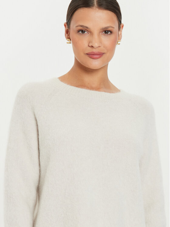 Kontatto Kontatto Sweter 3M0229 Écru Relaxed Fit