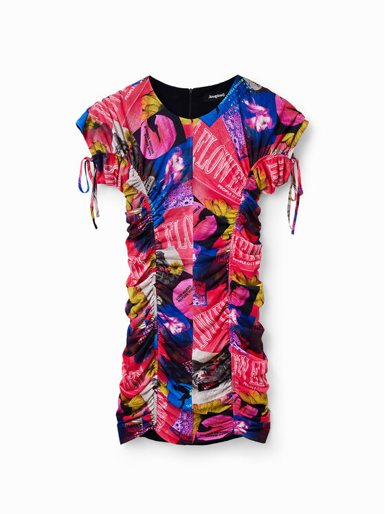 Desigual Desigual Ежедневна рокля Dijon 23SWVK45 Цветен Slim Fit