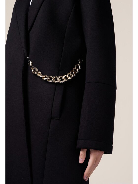 Oltre Oltre Cappotto 8687R001251N0Z3 Nero Baggy Fit