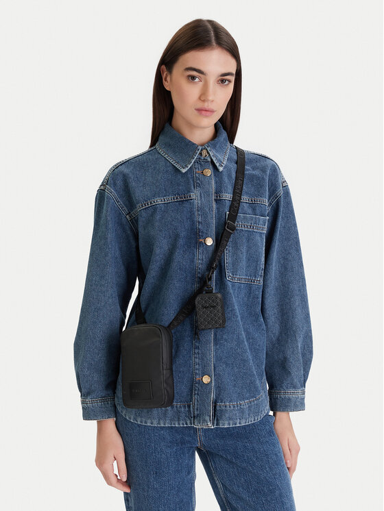 Calvin Klein Calvin Klein Плоска сумка Puffer Utility Phone Crossbody LV04D1115G Чорний