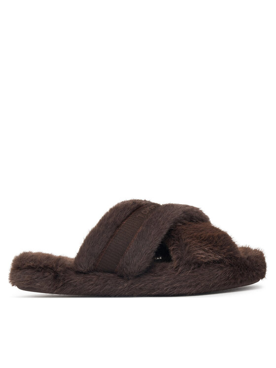 Tommy Hilfiger Tommy Hilfiger Pantofole Th Feminine House Shoes FW0FW09615 Marrone scuro