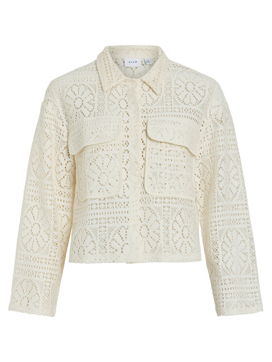 Vila Vila Cămașă Merinda 14105211 Bej Loose Fit