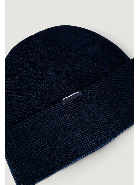 Armani Exchange Armani Exchange Czapka BEANIE HAT Niebieski