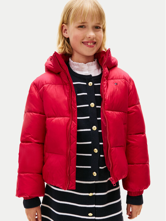 Tommy Hilfiger Tommy Hilfiger Žieminė striukė KG0KG08759 S Raudona Regular Fit