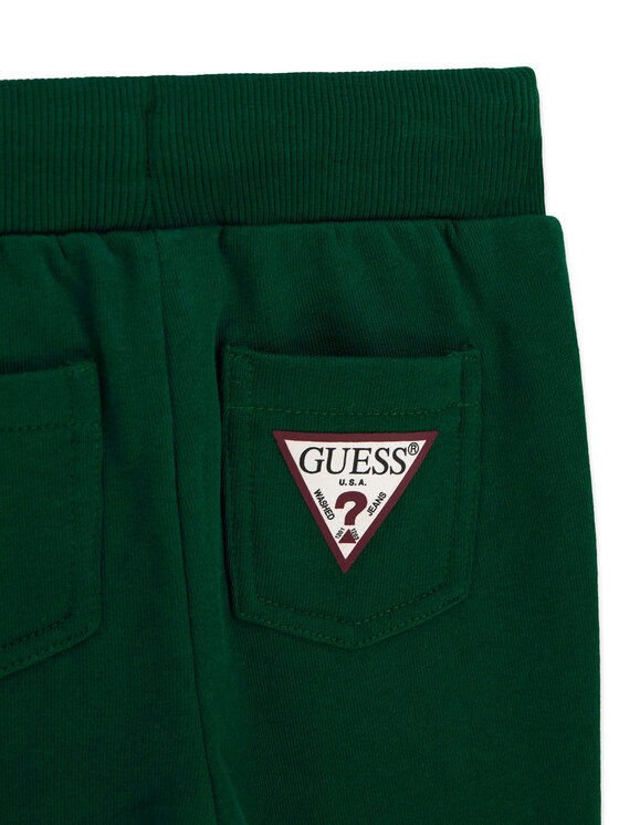 Guess Guess Komplet bluzka i spodnie I6YG01 K3964 Zielony ciemny Regular Fit