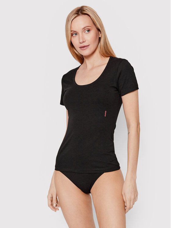 HUGO HUGO Póló szett Twin 50469660 Fekete Regular Fit