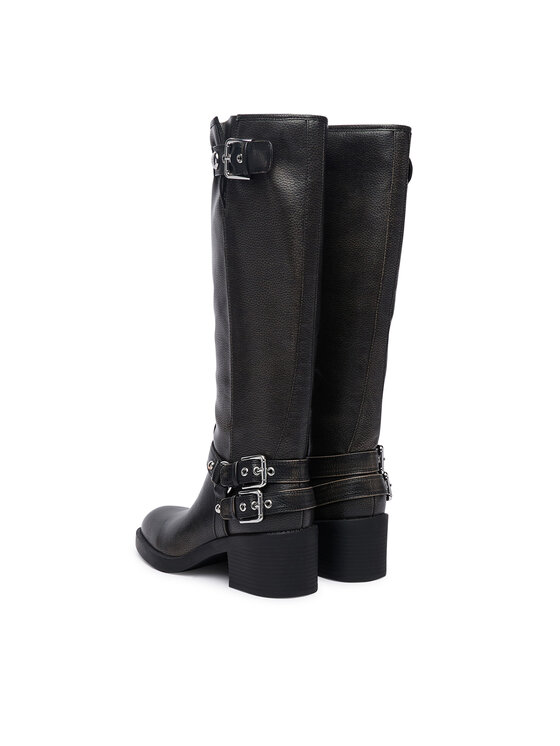 Guess Guess Kozaki FLTMAT LEA11 Czarny