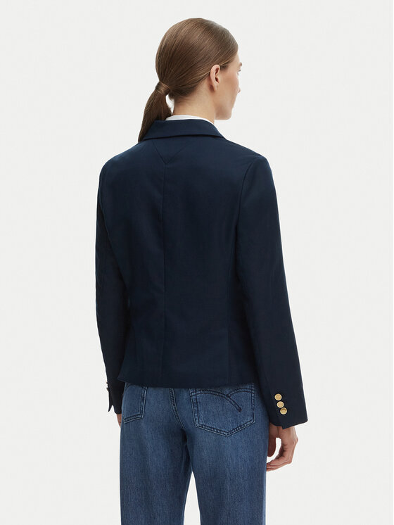 Tommy Hilfiger Tommy Hilfiger Sako WW0WW49335 Tmavomodrá Slim Fit