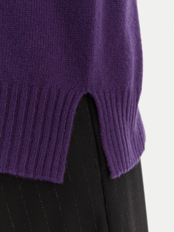 Liu Jo Liu Jo Bluză cu gât MF5445 MS76L Violet Regular Fit