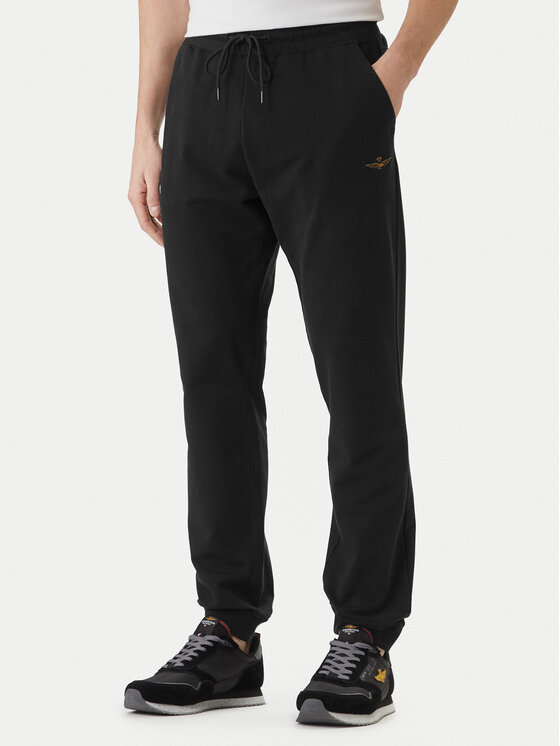 Aeronautica Militare Aeronautica Militare Teplákové kalhoty 261PF1008UF00674 Černá Regular Fit