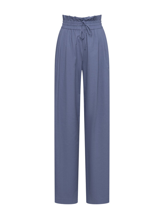 LAURELLA LAURELLA Kalhoty z materiálu LAURELLA 3UL026801 Modrá Regular Fit