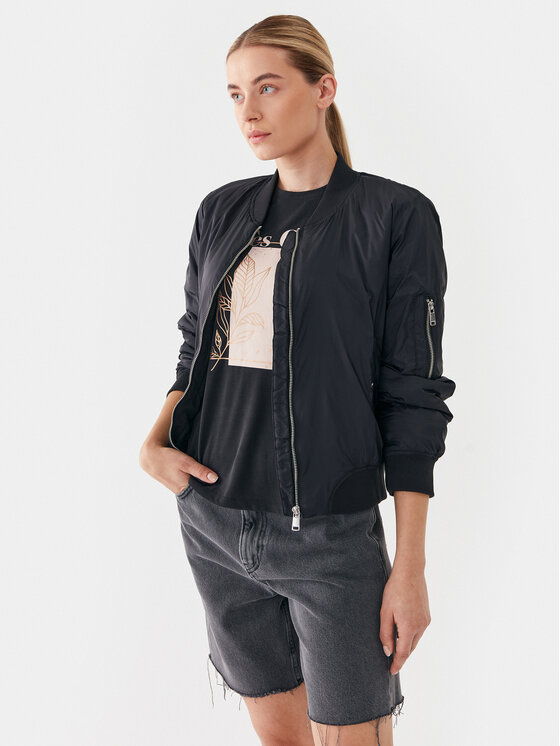 ONLY ONLY Μπόμπερ μπουφάν 15293313 Μαύρο Regular Fit