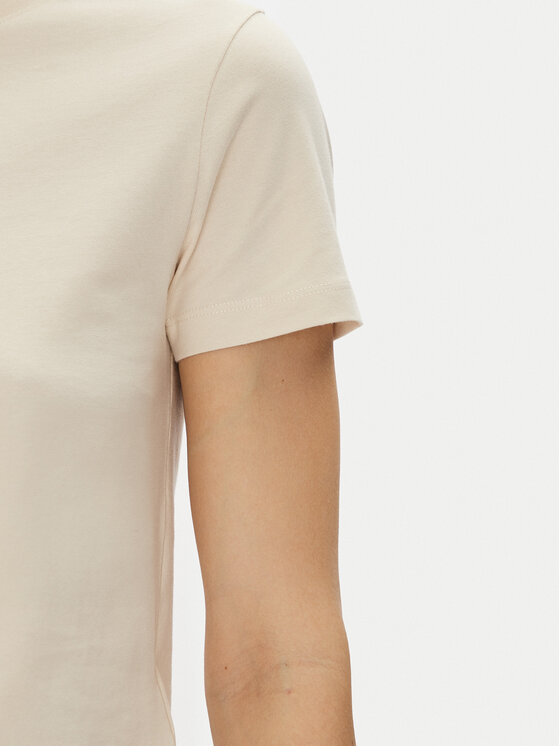 Calvin Klein Jeans Calvin Klein Jeans T-shirt Monologo Baby Tee J20J223113 Bež Slim Fit