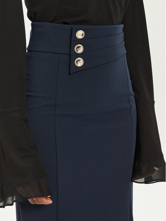 Rinascimento Rinascimento Спідниця-міді CFC0119972003 Cиній Slim Fit