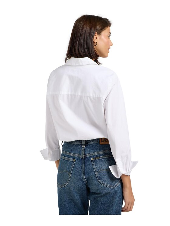 Lee Lee Koszula 112363427 Biały Regular Fit