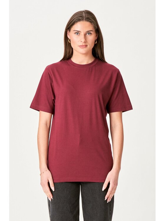 TeeShoppen TeeShoppen T-Shirt 'Oversized Collection' Czerwony Oversize