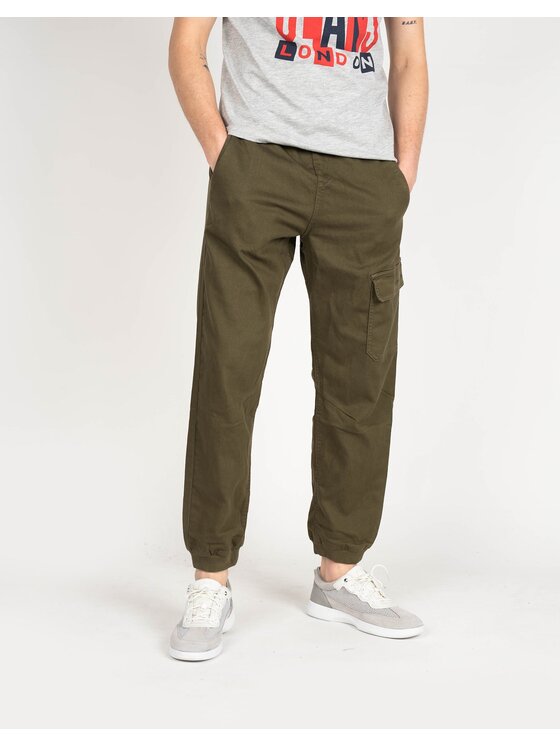 Pepe Jeans Pepe Jeans Παντελόνι υφασμάτινο PM211430 | Landan Χακί Regular Fit