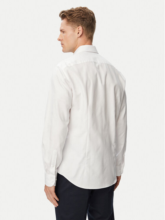 Tommy Hilfiger Tommy Hilfiger Koszula MW0MW43747 Biały Slim Fit