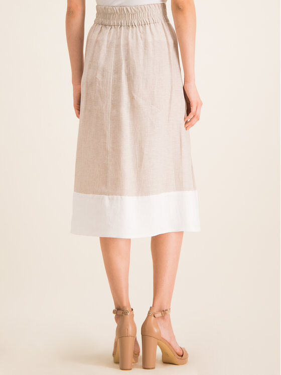 Gonna a trapezio 21010519 Beige Regular Fit