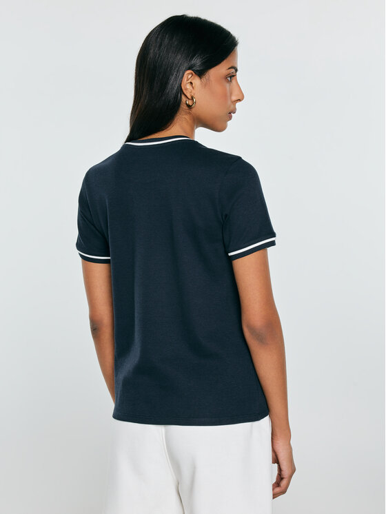 BIG STAR BIG STAR T-Shirt LEMOURE Granatowy Basic Fit