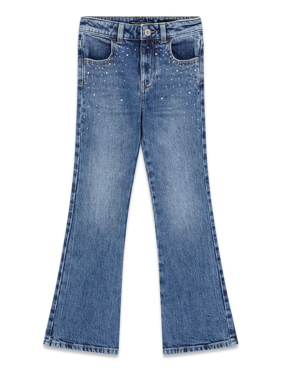 Guess Kids Guess Kids Spodnie materiałowe 183381 Niebieski Regular Fit