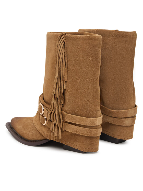Steve Madden Steve Madden Kowbojki Hadly 11005190 Brązowy ciemny