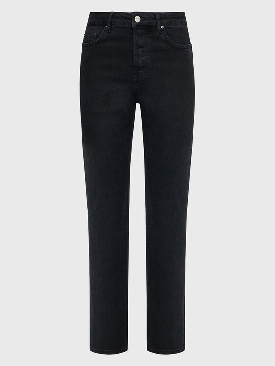 Americanos Americanos Blugi Unisex Delaware Negru Straight Leg