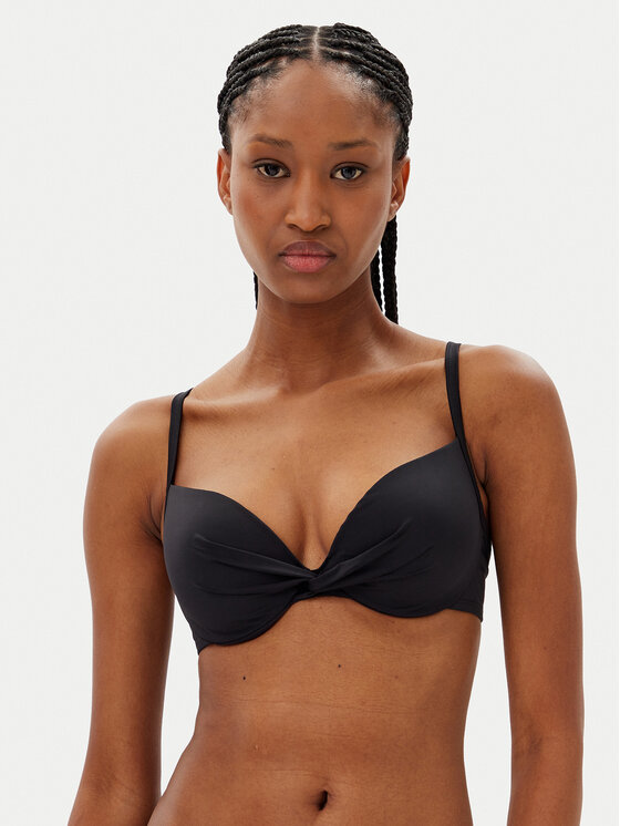 Hunkemöller Hunkemöller Bikini partea de sus Luna PP 301363 Negru