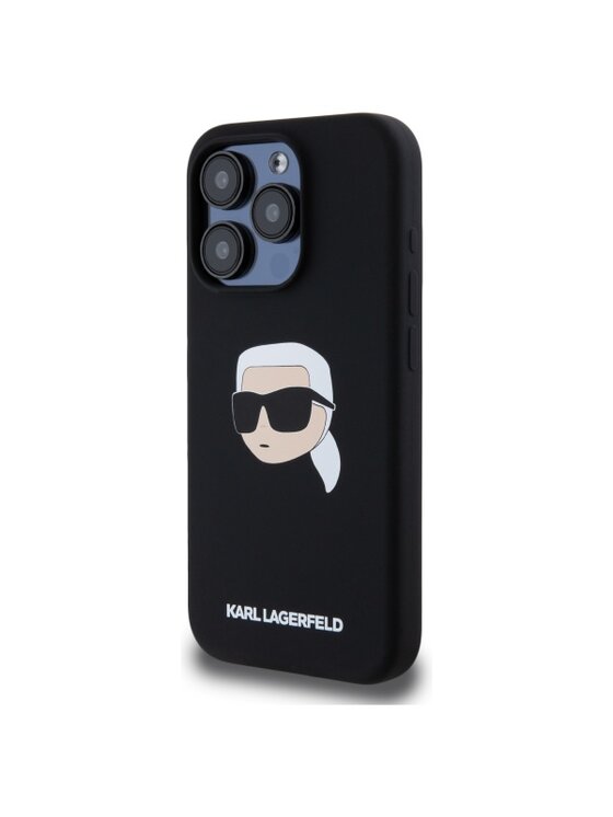 KARL LAGERFELD KARL LAGERFELD Etui na telefon Karl Head Print MagSafe Czarny