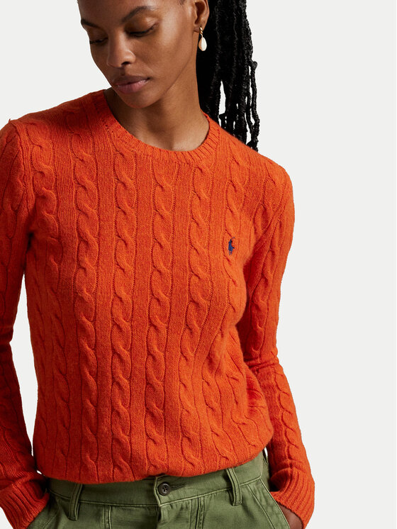 Polo Ralph Lauren Polo Ralph Lauren Sweter 211971865010 Pomarańczowy Slim Fit