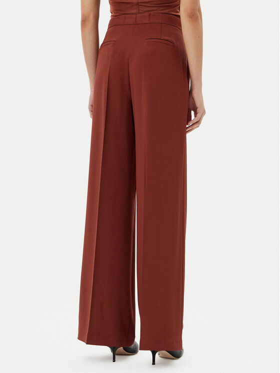 PINKO PINKO Medžiaginės kelnės Pergamino 100331 A213 Ruda Regular Fit