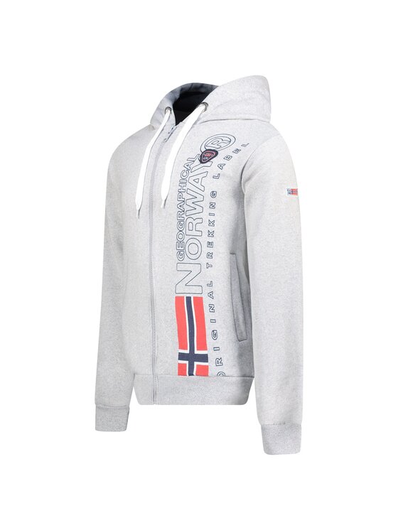 Geographical Norway Geographical Norway Bluza WZ3066H/GN-Blended Grey Szary Regular Fit
