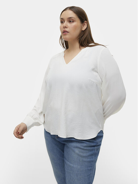 Vero Moda Curve Vero Moda Curve Μπλουζάκι Alva 10301890 Λευκό Regular Fit