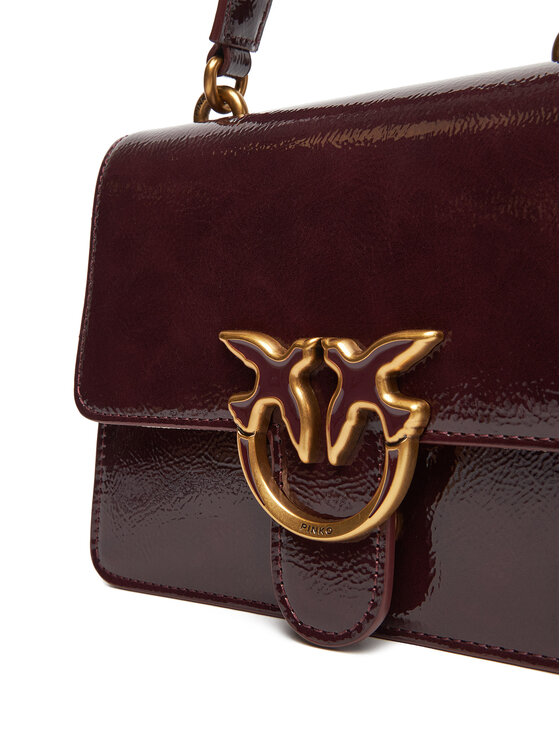 PINKO PINKO Handtasche Love One Top Handle Mini Light PE 25 PLTT 100071 A1UV Dunkelrot