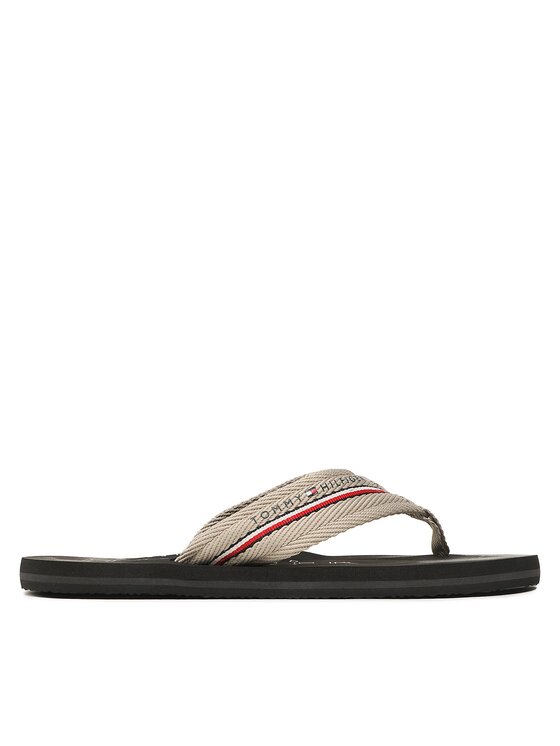 Flip flop Tommy Hilfiger Corporate Hilfiger Beach Sandal FM0FM04471 Stone AEP