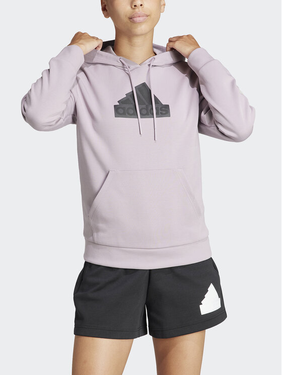 adidas adidas Світшот Future Icons Badge of Sport IS3641 Фіолетовий Regular Fit